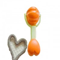 Vegetable  baby toy Rattle Heart made from cornstarch(PLA)