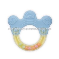 new design BPA free baby chew toys silicone Crown teether wholesale eco friendly  ring