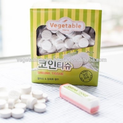 Compressed Shrink Coin Tissue 300pcs